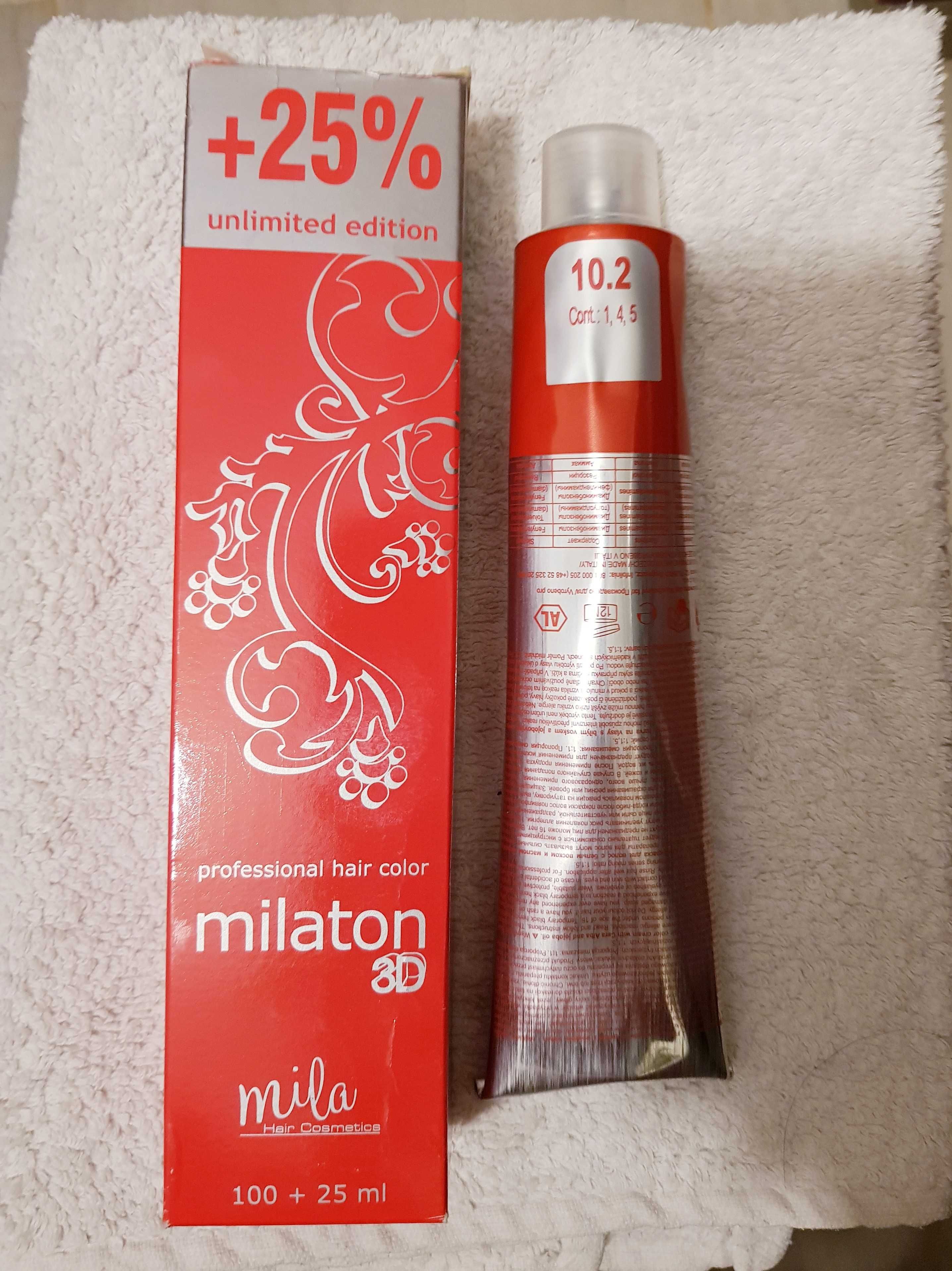 Farba do włosów Mila Milaton 3D 10.2 beżowo-platynowy blond 125ml