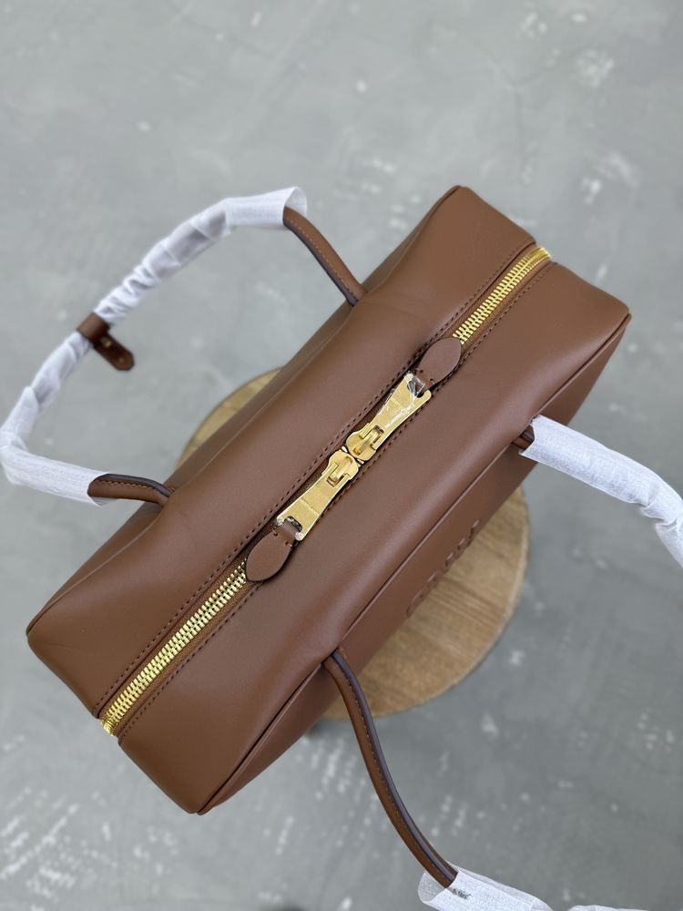 Torebka Miu Miu beau handle bag brown