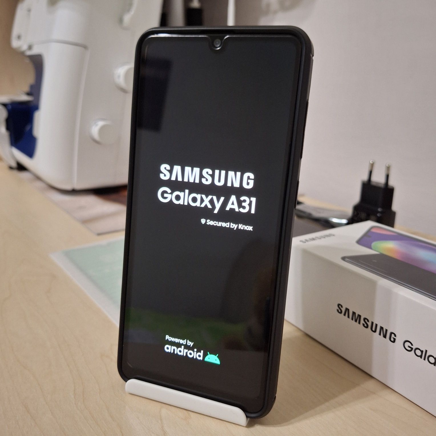 Samsung Galaxy A31 4/128Gb Prism Black комплект + 2 чохла 2 скла
