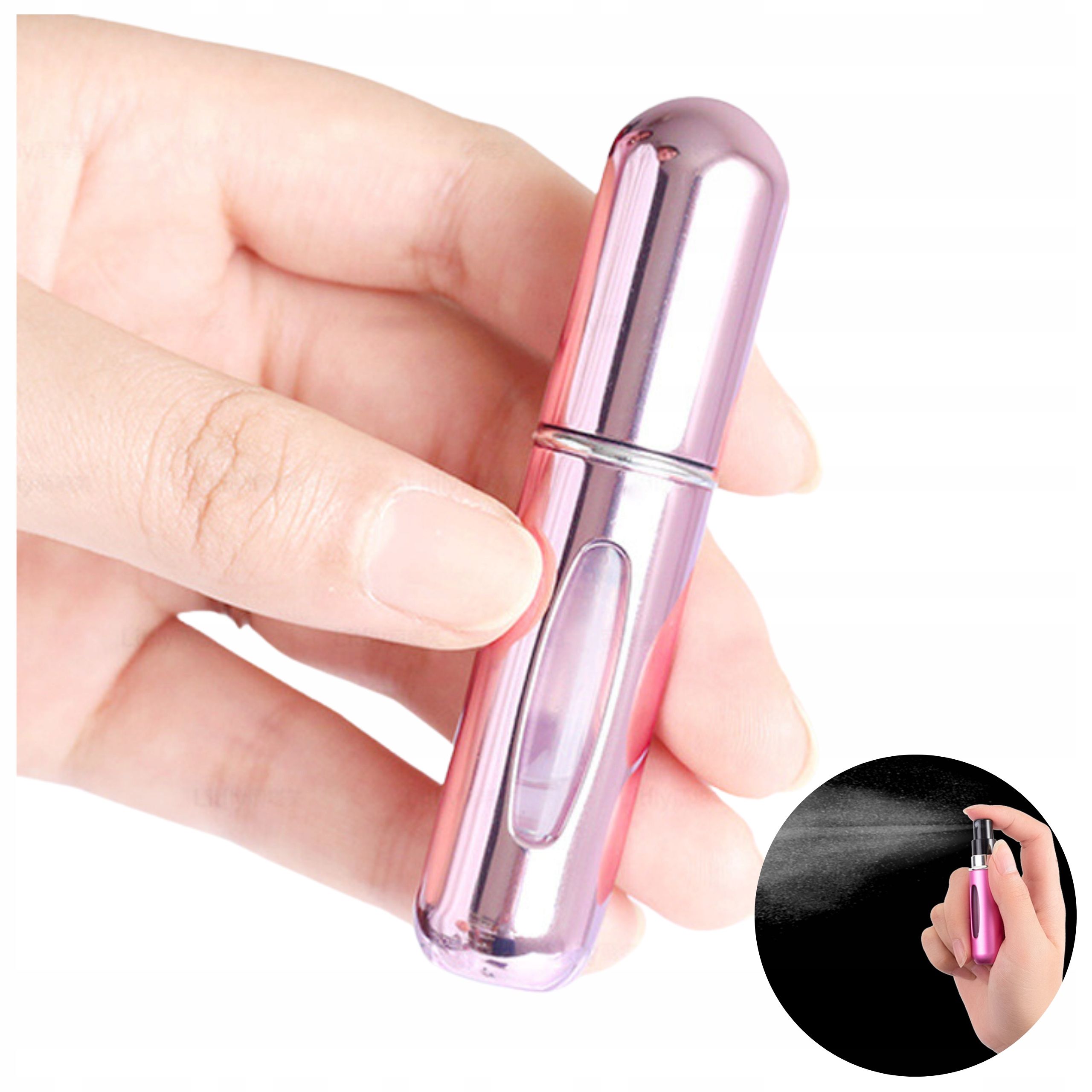 Atomizer podróżny na perfumy 5ml kolory pojemnik perfum podręczny 8szt