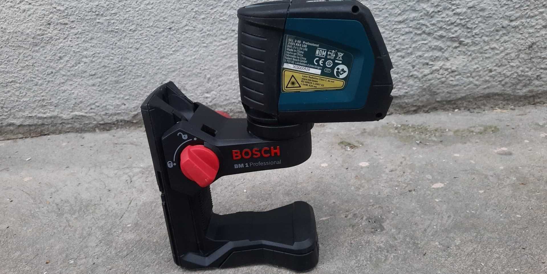 BOSCH GLL 2-50 + BM 1 laser krzyżowy IDEAŁ!!!