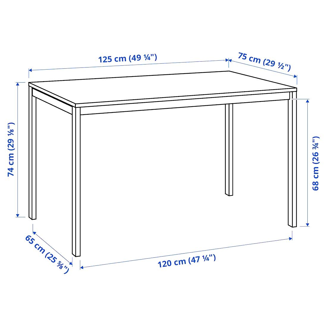 Mesa IKEA de refeições