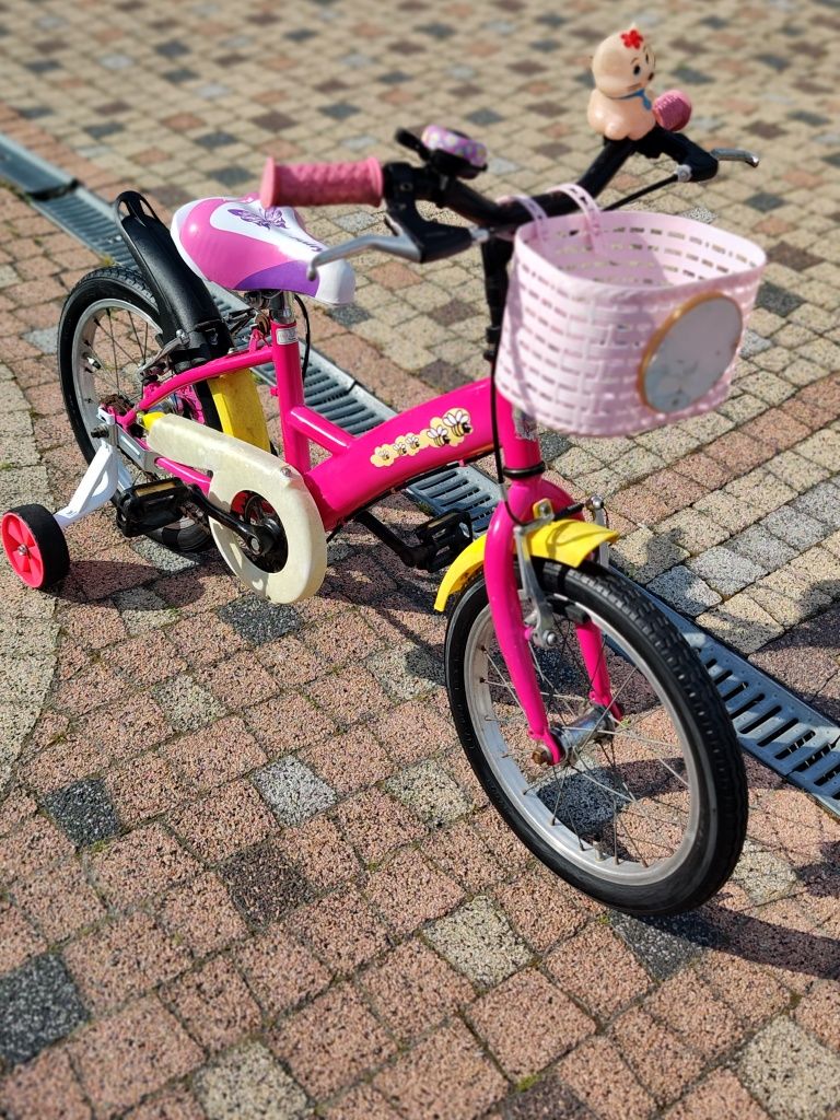 Śliczny rowerek 16 dla dziewczynki /Koła 16"/