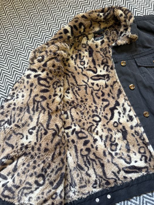 Джинсова утеплена куртка жіноча colin’s м-л розмір леопард