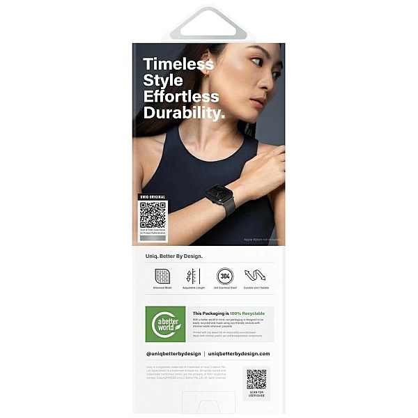 Pasek UNIQ Dante Pro do Apple Watch 44 / 45 / 46 / 49 mm ze stali nier
