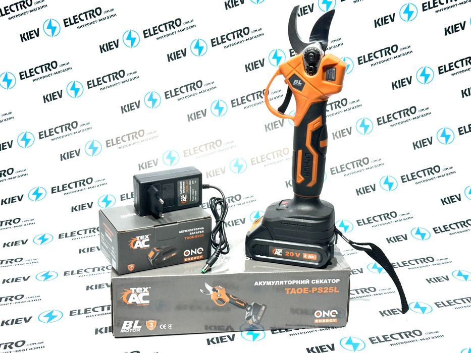 Секатор аккумуляторный бесщеточный TexAC ТАОЕ-PS25 (2АМП/4АМП)