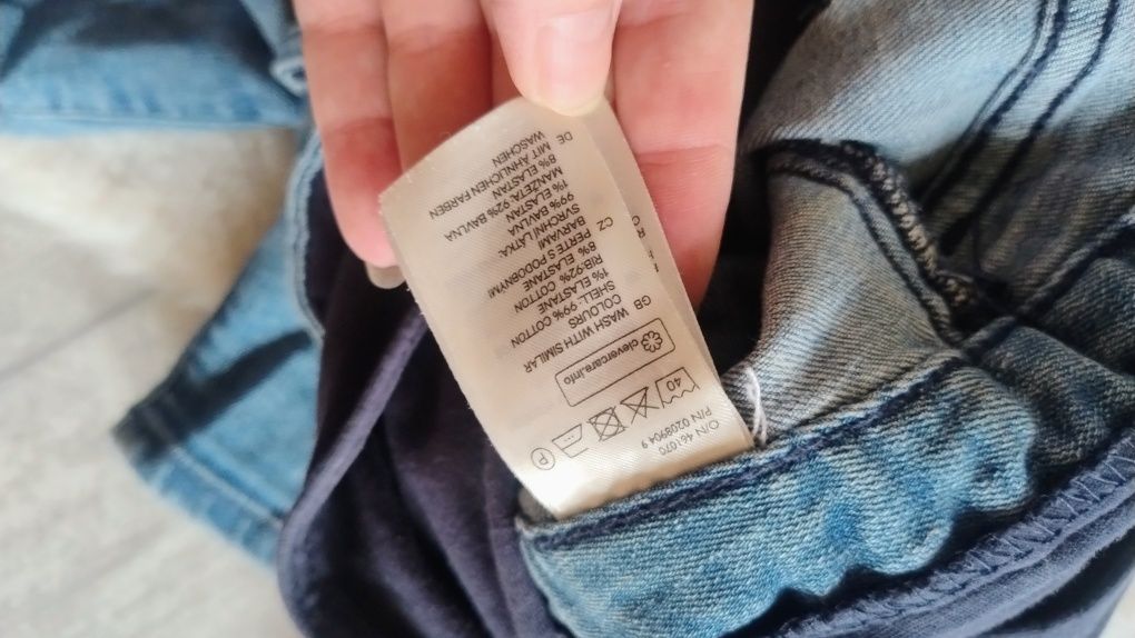 Spodenki ciążowe jeans krótkie szorty rozmiar M