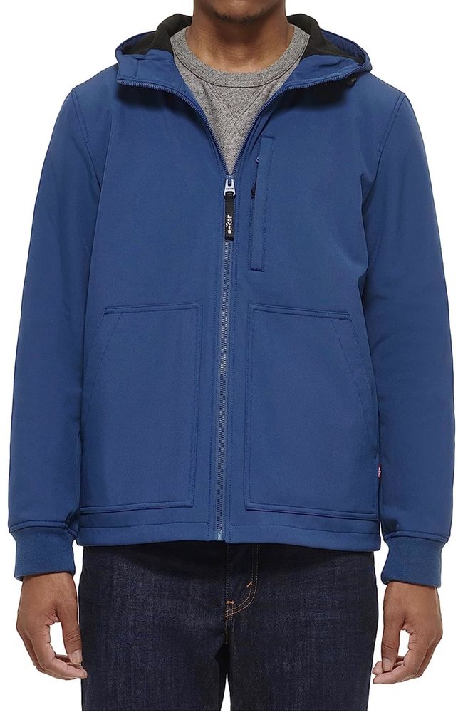 S 44 XXL 52 Levis софтшел ветровка левайс куртка дощовик дождевик синя