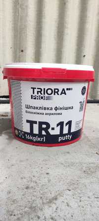 Шпаклівка Triora TR-11 putty біла 16 кг
Термін придатності до 12.10.20