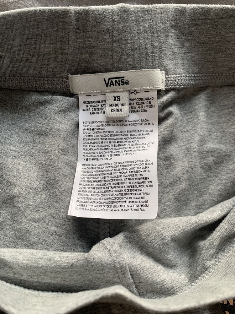 Szare kolarzówki Vans