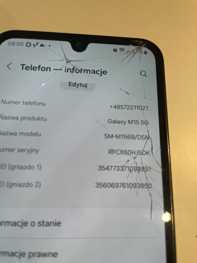 Wyświetlacz samung M15 5G