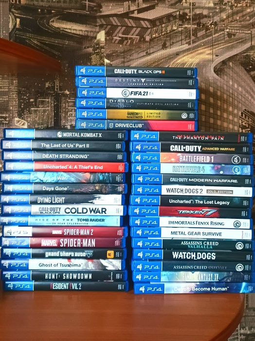 Игри для Ps4 (роздріб, комплект) Last of as II,GTA 5,Ghost of Tsushima