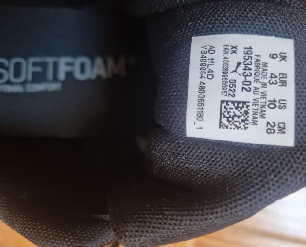 Sapatilhas Puma cor preta 43