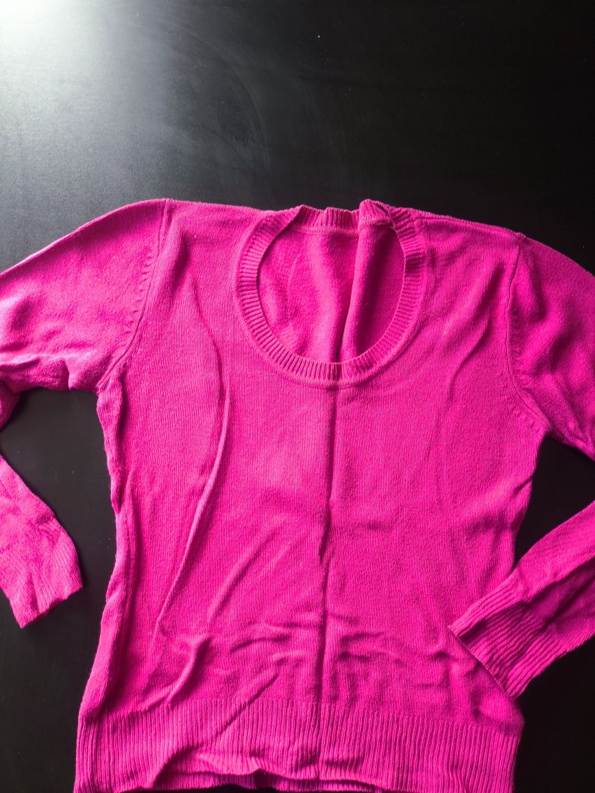 Sweter letni fuksjowy