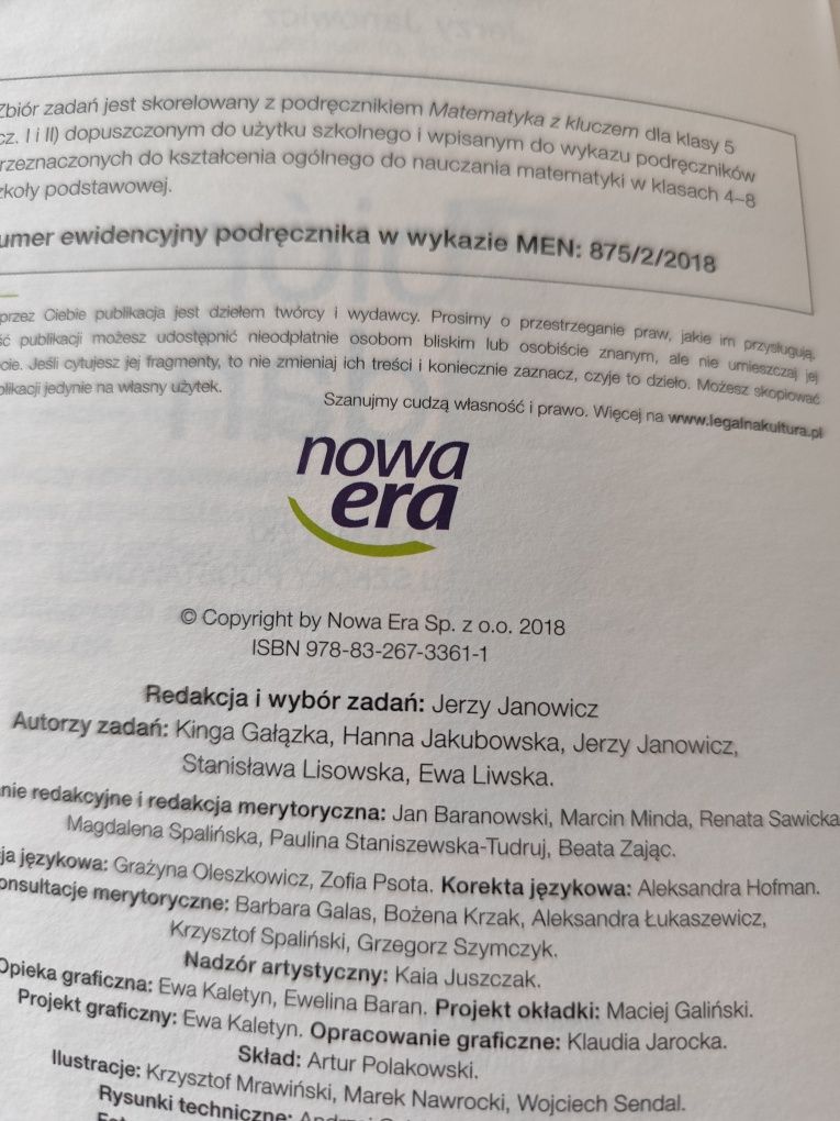 Matematyka z kluczem 5 zbiór zadań