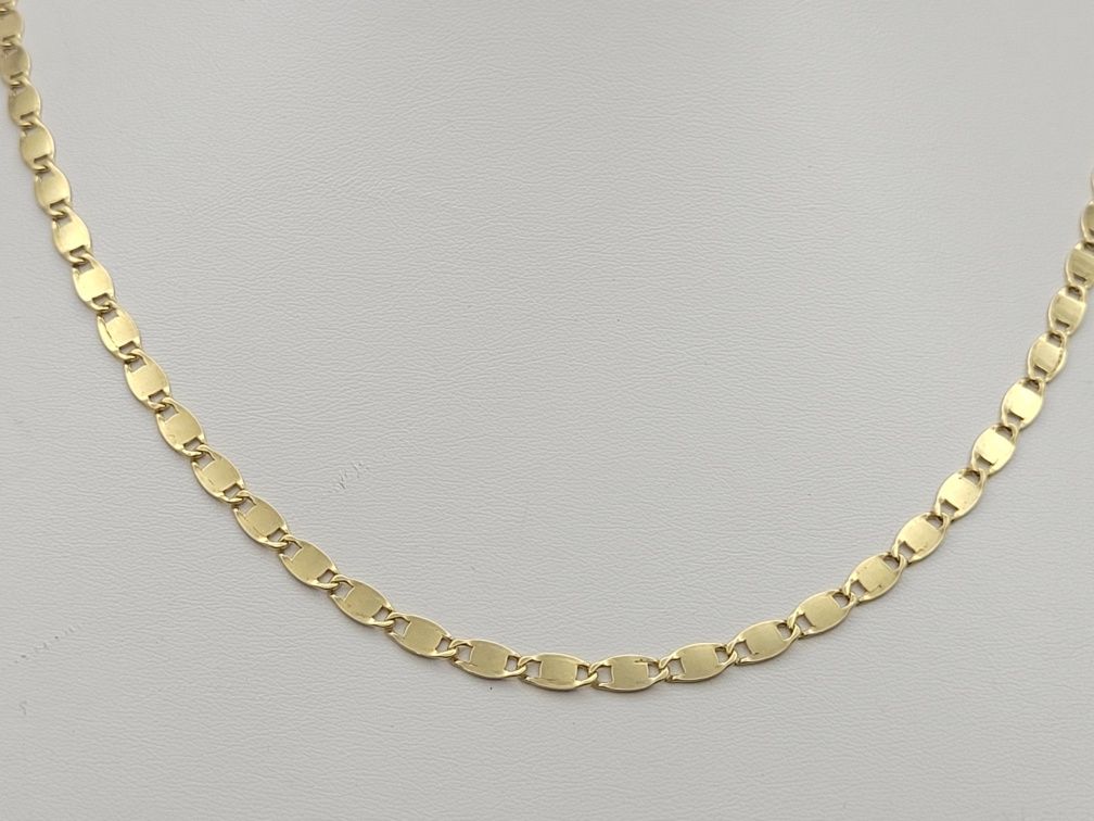 Nowy złoty łańcuszek złoto próby 585, ocechowany dlugosc 45 cm