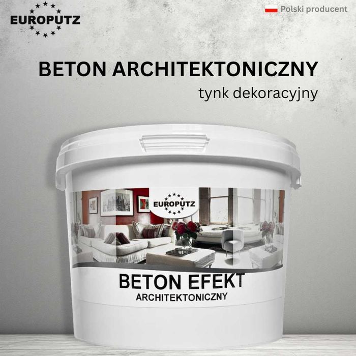 Beton architektoniczny EUROPUTZ – tynk dekoracyjny z efektem betonu