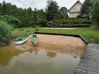 Dom nad jeziorem prywatna plaża