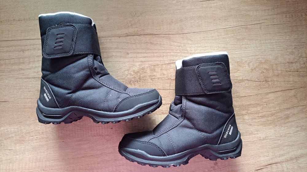 Śniegowce Decathlon Quechua unisex czarne rozmiar 31