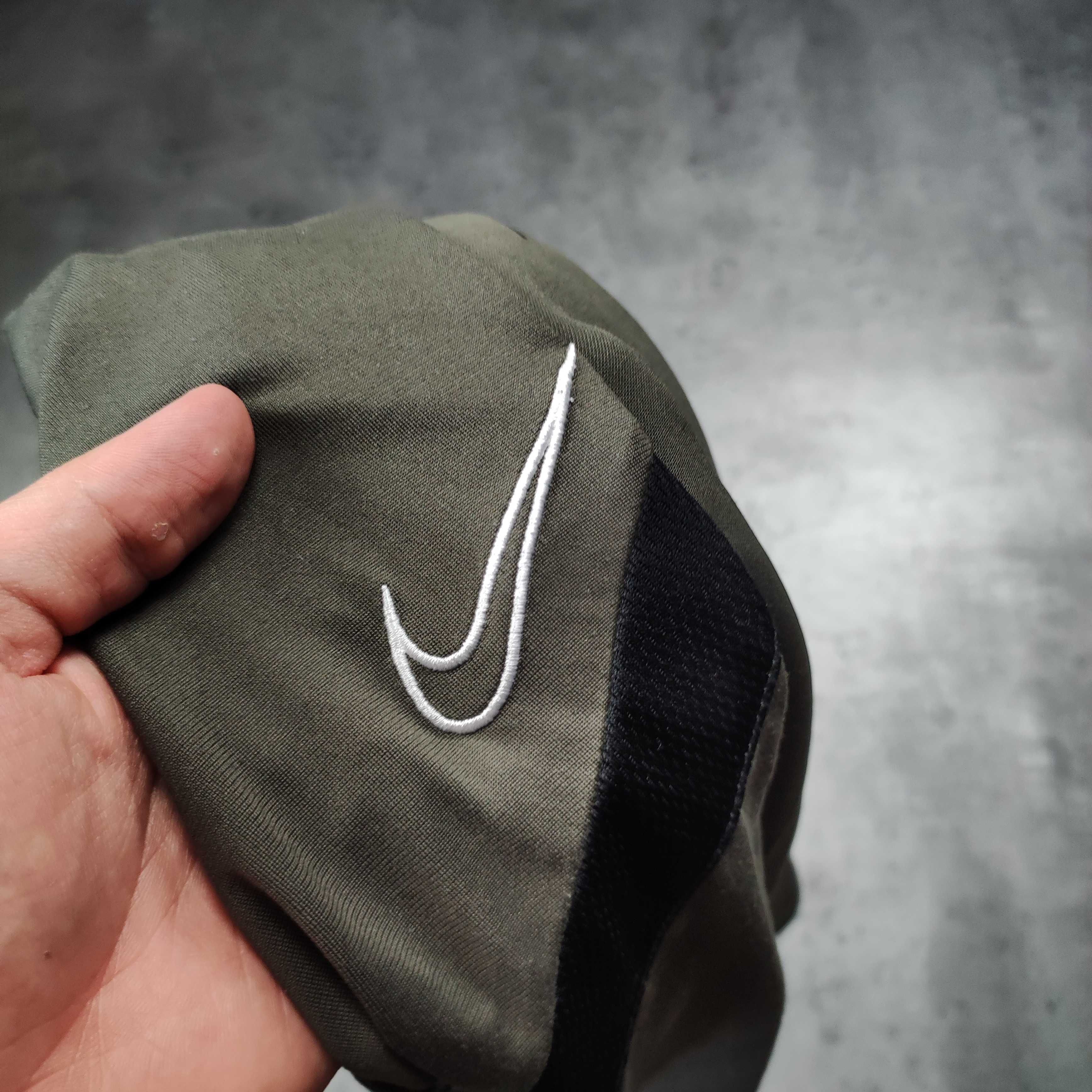 MĘSKA Bluza Sportowa Khaki Oliwkowa Nike Bieganie Treningowa Dri-Fit