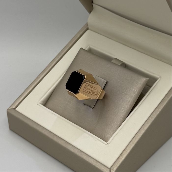 Złoty sygnet z onyxem • WARMET • 585• roz.24 • Lombard Halogsm Łódź •