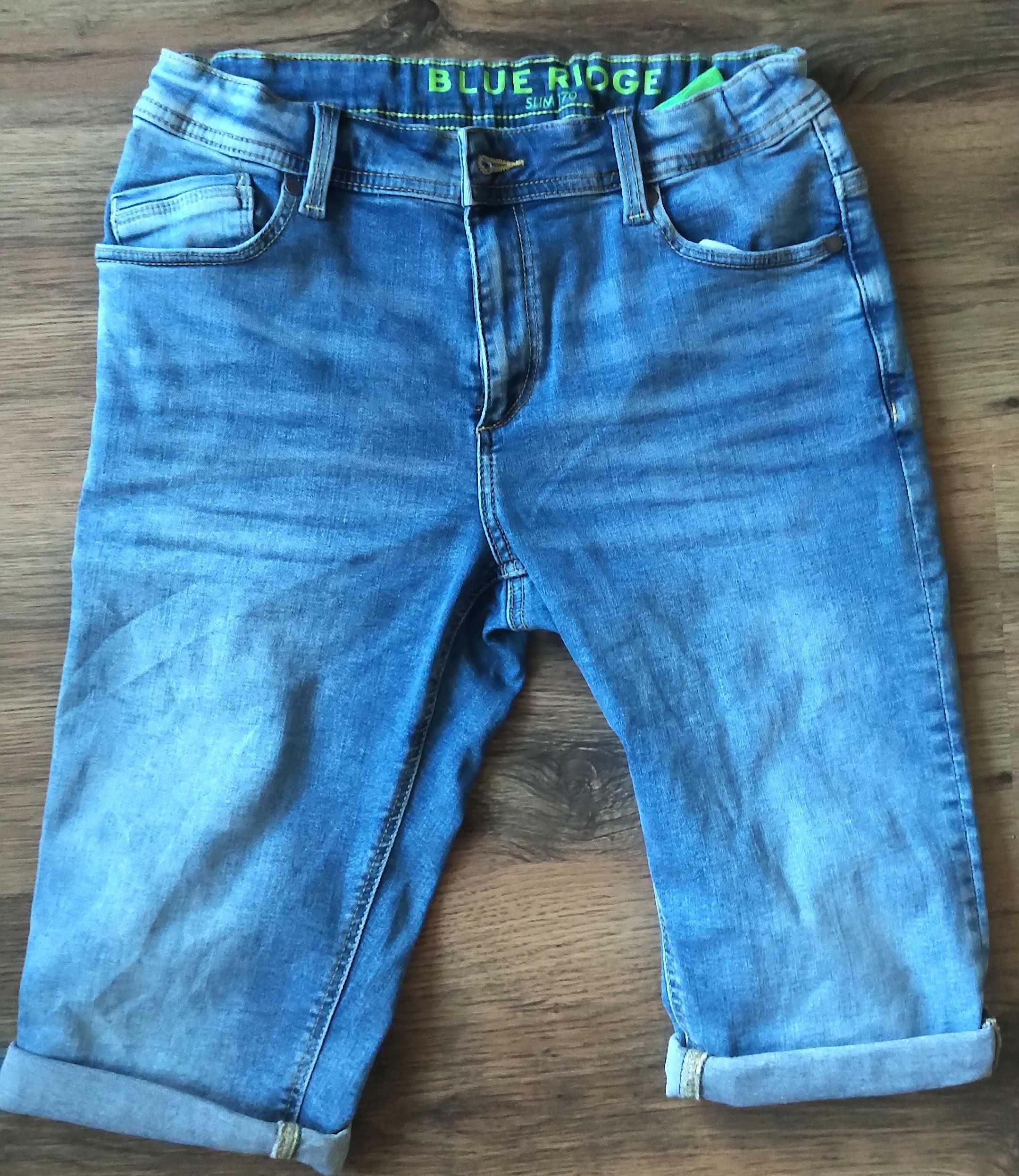 Spodnie krótkie jeans Blue Ridge Slim 170 regulacja w pasie