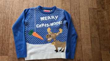 Sweter świąteczny rozmiar 134