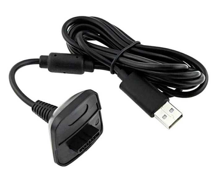 Czarny Kabel Play Charge pada XBOX 360 ** Video-Play Wejherowo