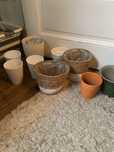 Donice doniczki ceramiczne plecione