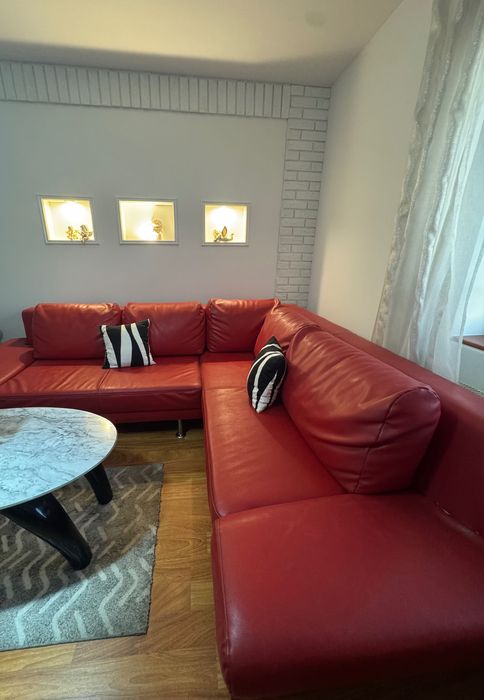 Narożnik z funkcją spania + fotel