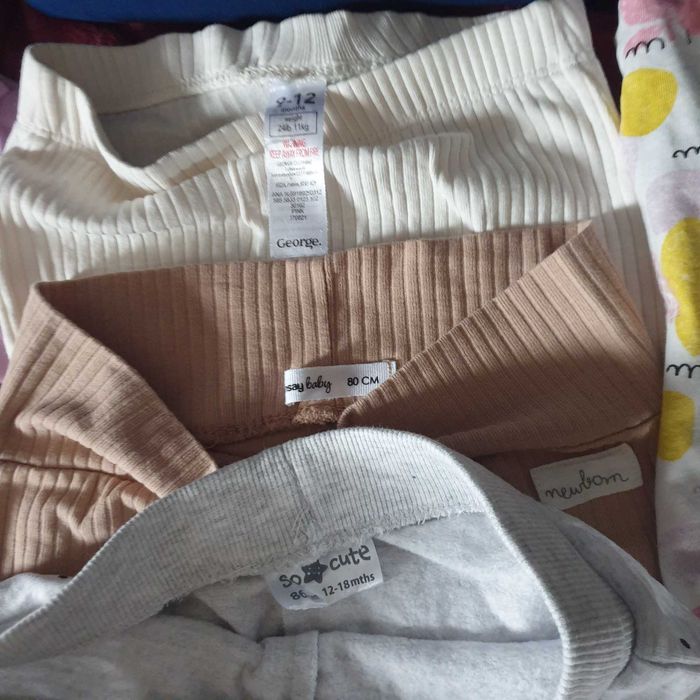 Ubranka dla dziewczynki r. 80 (10 szt)