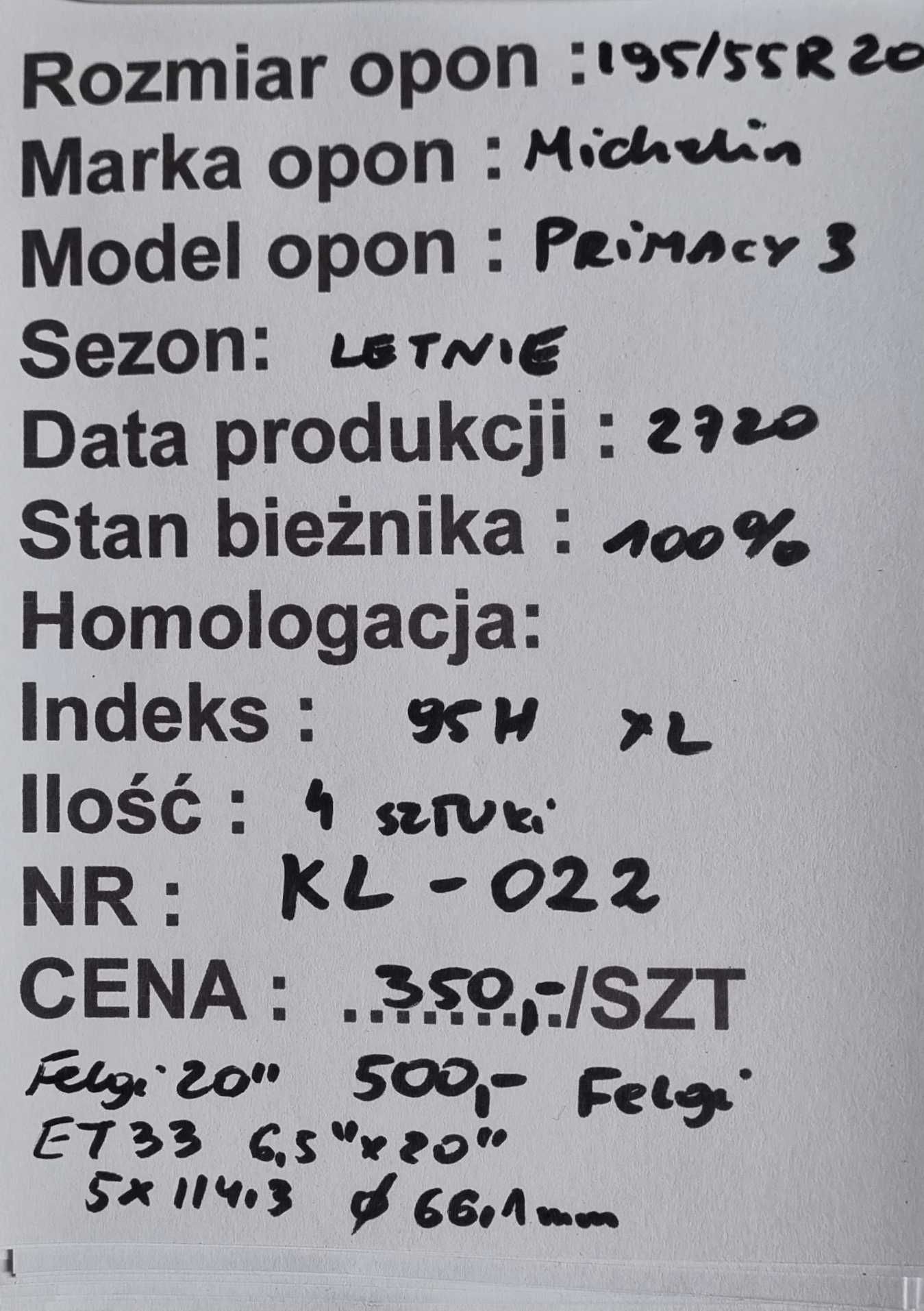 Koła letnie 20"  Felgi stalowe 5x114,3 Renault Scenic Kadiar Espace