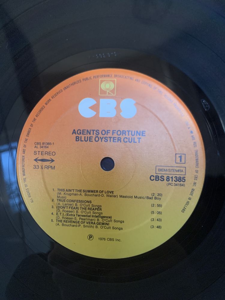 Płyta winylowa Blue Öyster Cult Agents of Fortune