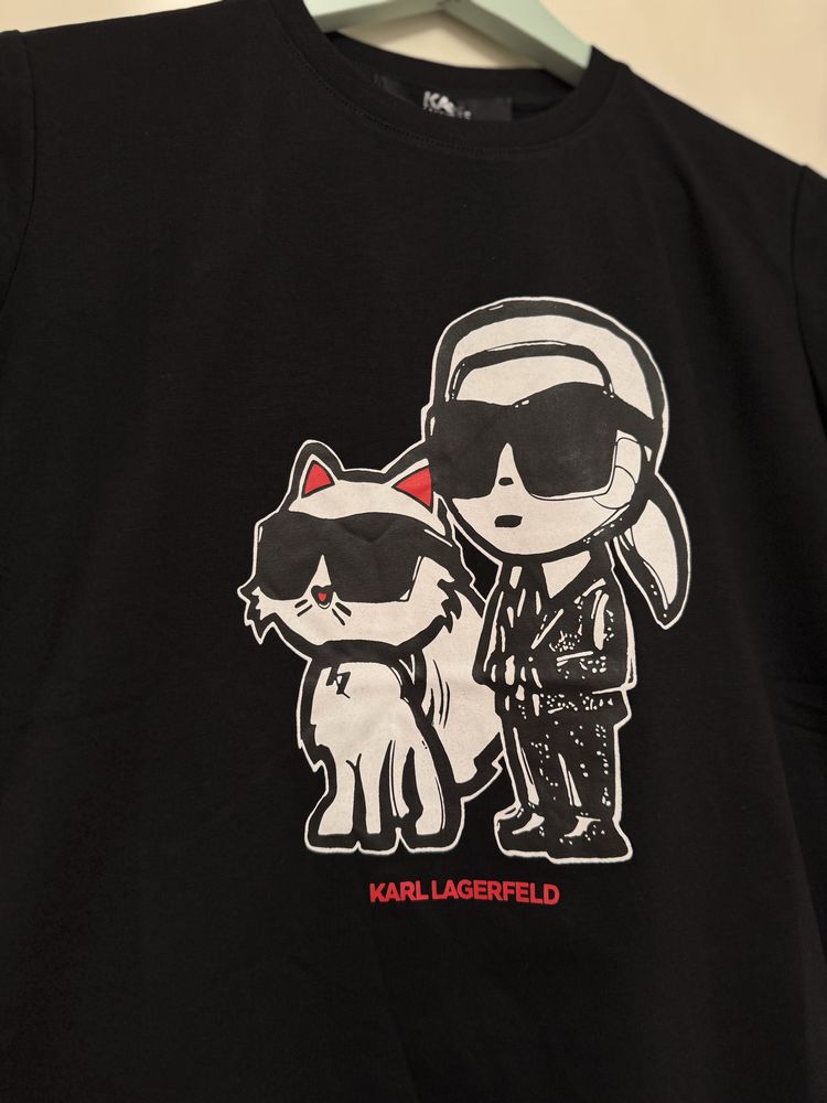 Футболка Karl Lagerfed розміри S, M, жіноча футболка Карл Лагерфельд