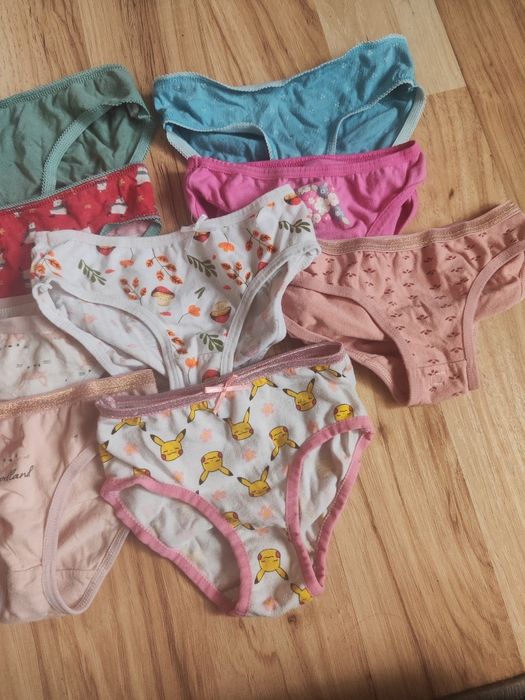 9 sztuk majtek dla dziewczynki