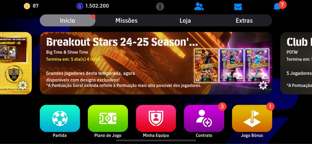 Conta efootball c/ jogador epico selecao inglesa