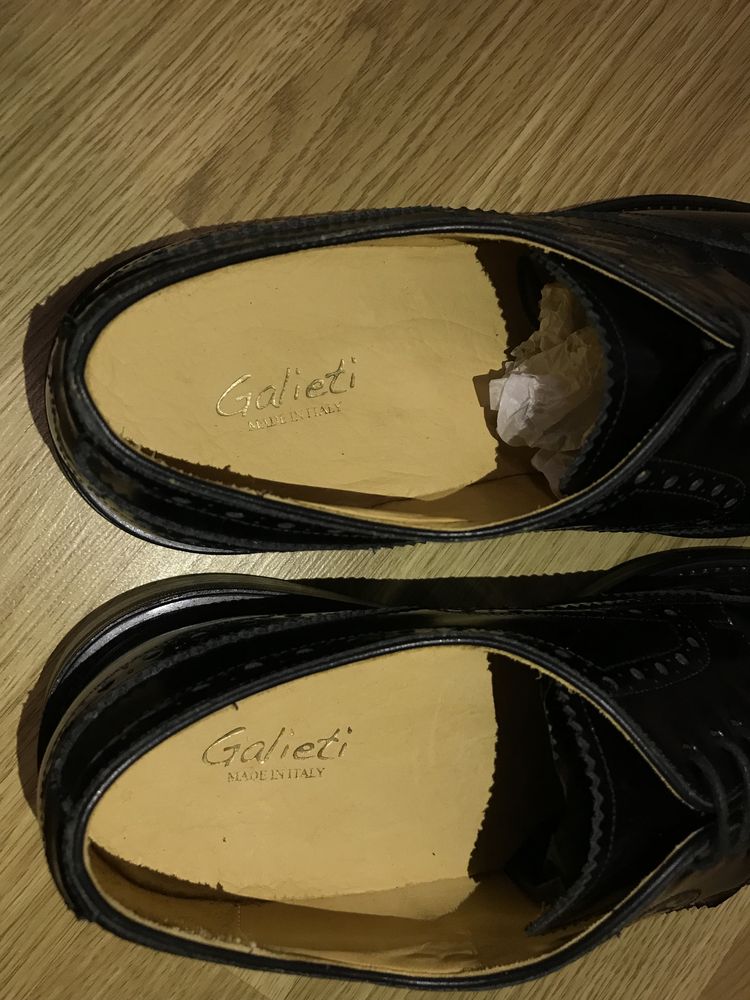 Нові чоловічі туфлі Galieti 45 розмір- Made in Italy