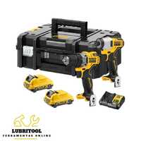 DEWALT Aparafusadora de Impacto + Berbequim 12V DCK2110L2T | NOVAS