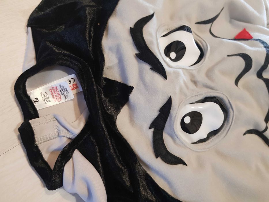 strój wampir drakula szkieletor kościotrup halloween nr 845