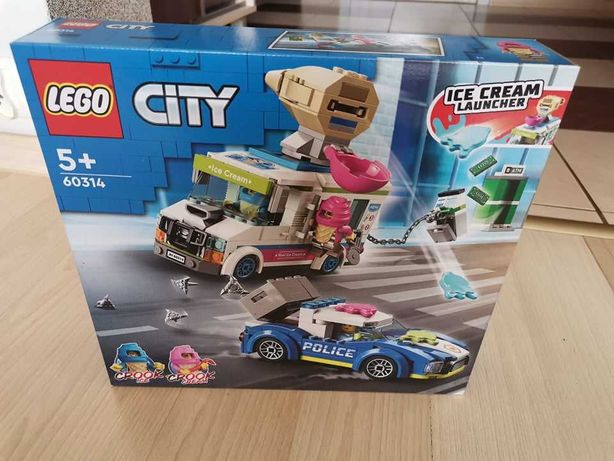 NOWE! Lego City Policyjny pościg za furgonetką z lodami 60314