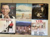 Discos de vinil Chic,Sinatra,Simone,Manecas,Africa star