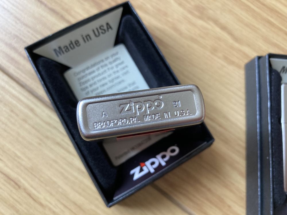 Новая бензиновая зажигалка Zippo 205 Satin Chrome из США