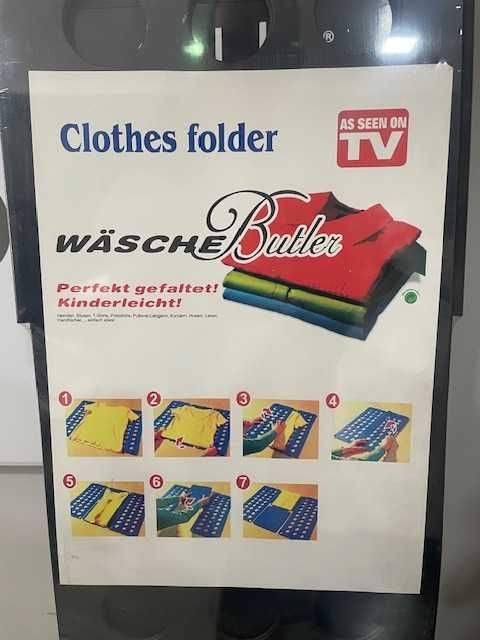 NOVO Placa/Dobrador/Tabuleiro de Dobrar Roupa Preto.