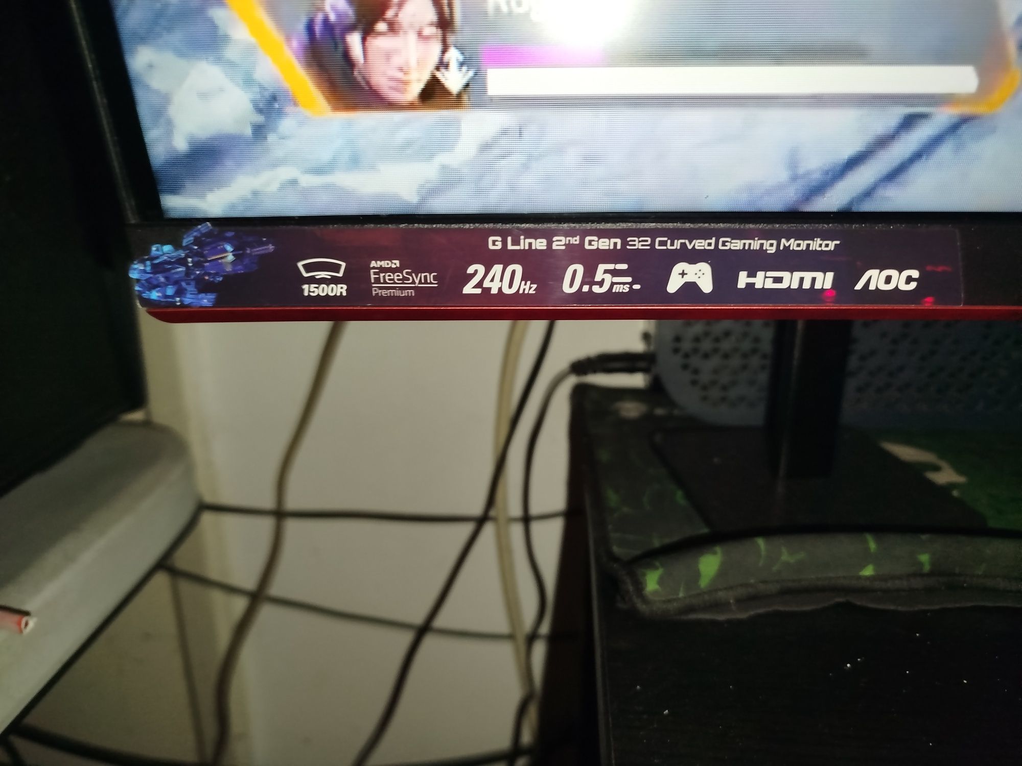 Monitor AOC 240 Hz 32" 0.5ms