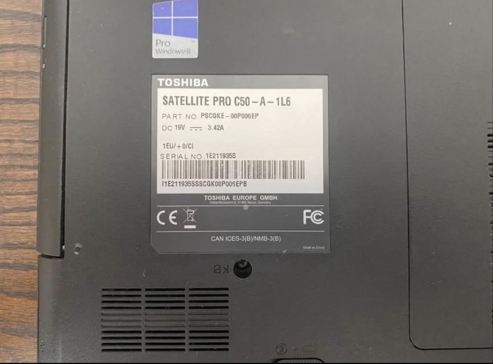 Vendo portátil satellite pro c50-A-1L6