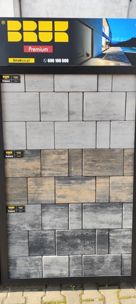 kostka Brukowa Holand Prostokąt Cegiełka kość domino 6cm NOWA brutto