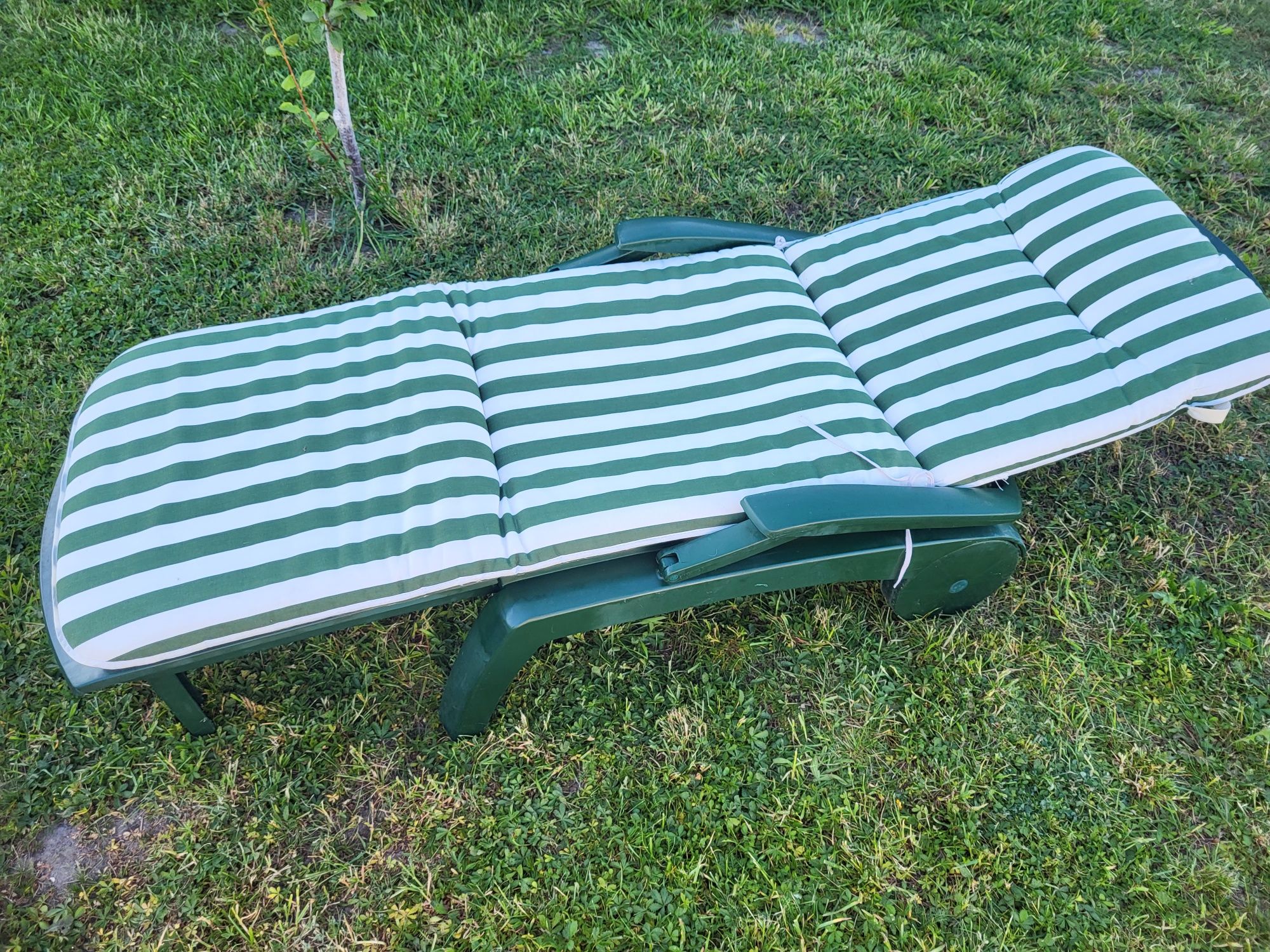 Leżak ogrodowy Alibert z poduszką