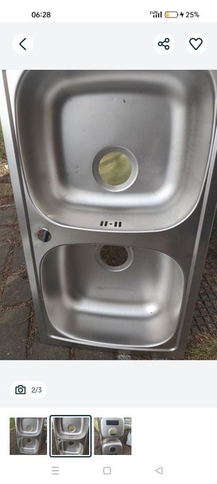 Zlew zlewozmywak 2 szt