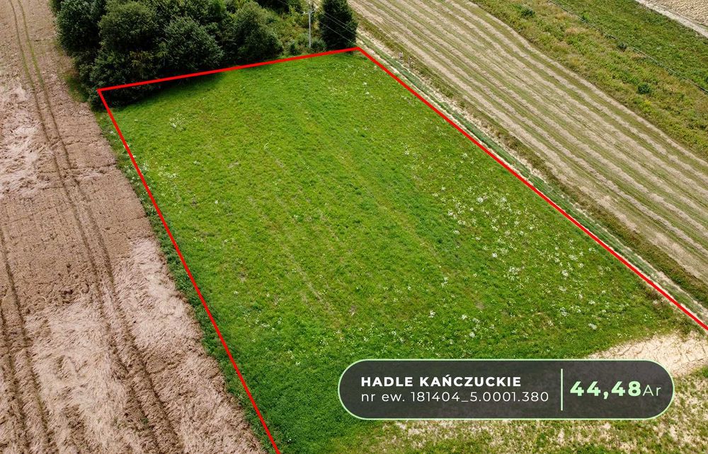 Działka rolna 44,5ar - klasa RIVa, dojazd drogą gminną