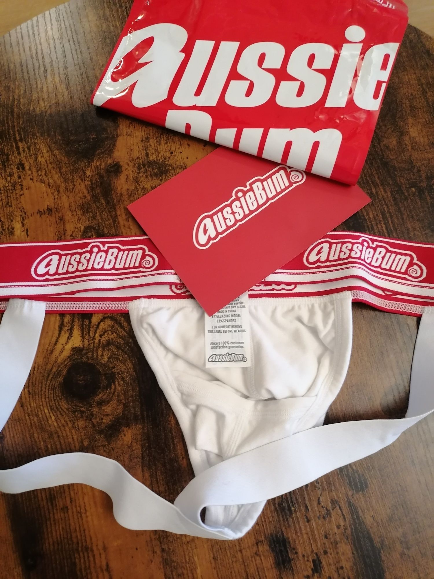 Slipy męskie, jockstrapy aussiebum roz. L